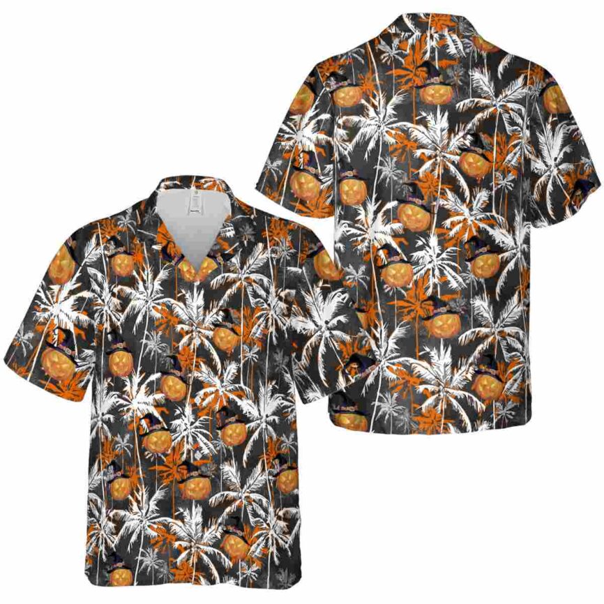 Halloween Palm Themed Hawaiian Shirt Premium grade