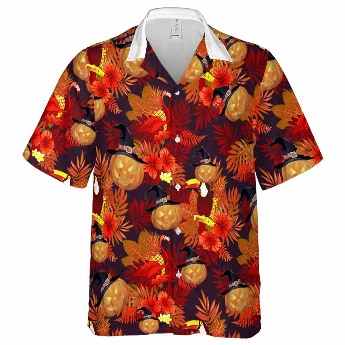 Halloween Tropical Bird Hawaiian Shirt Fashion forward Halloween Tropical Bird Hawaiian Shirt Fashion forward