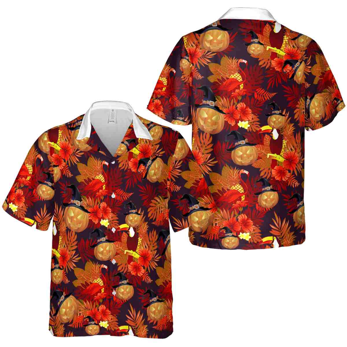 Halloween Tropical Bird Hawaiian Shirt Premium grade Halloween Tropical Bird Hawaiian Shirt Premium grade