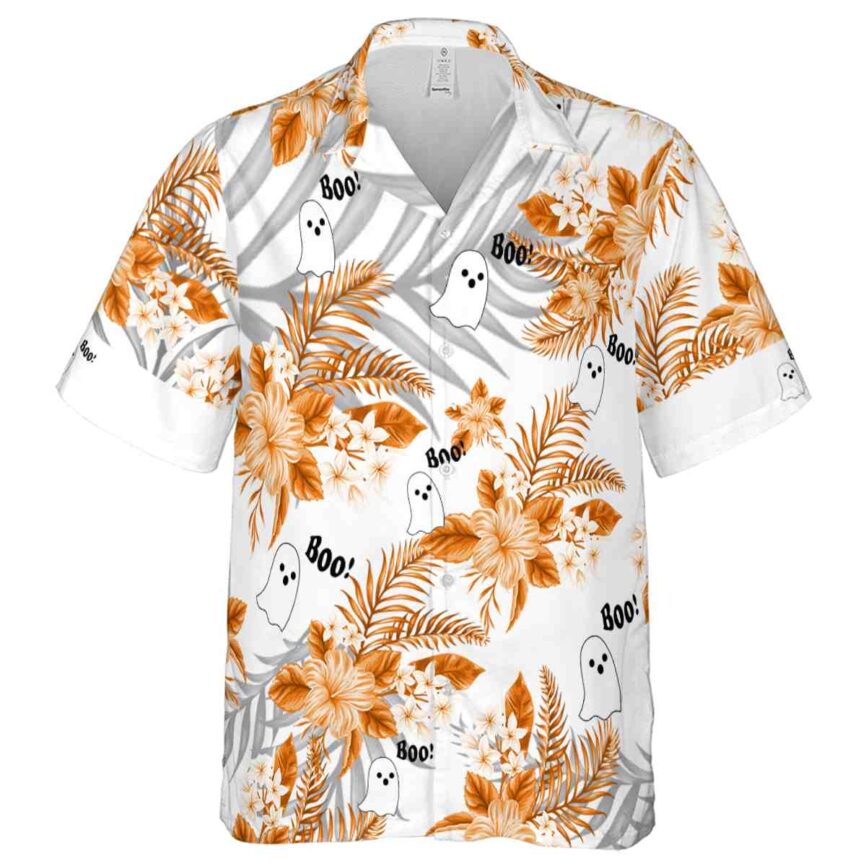 Halloween Tropical Blossom Hawaiian Shirt Fashion forward