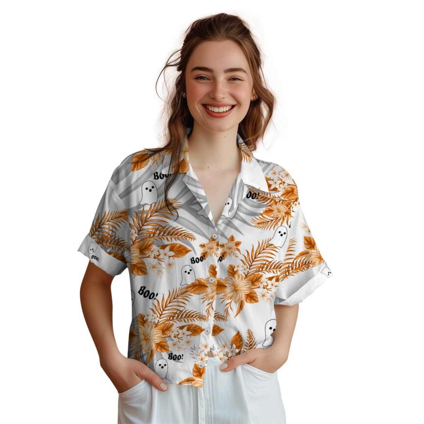 Halloween Tropical Blossom Hawaiian Shirt Top rated