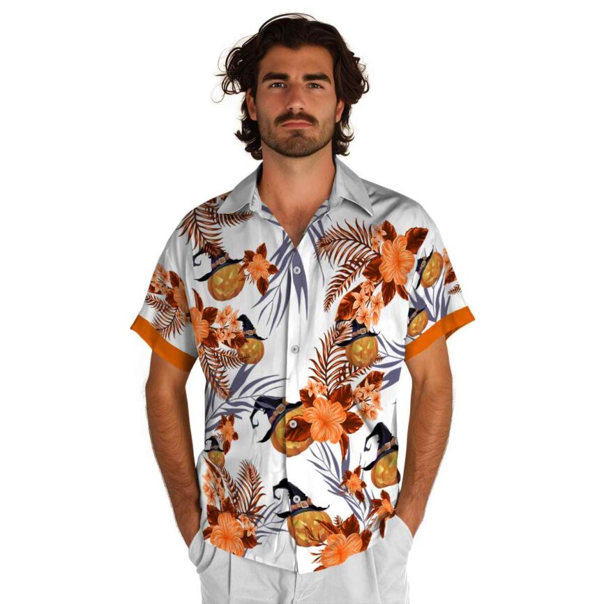 Halloween US Flag Floral Hawaiian Shirt New Arrival