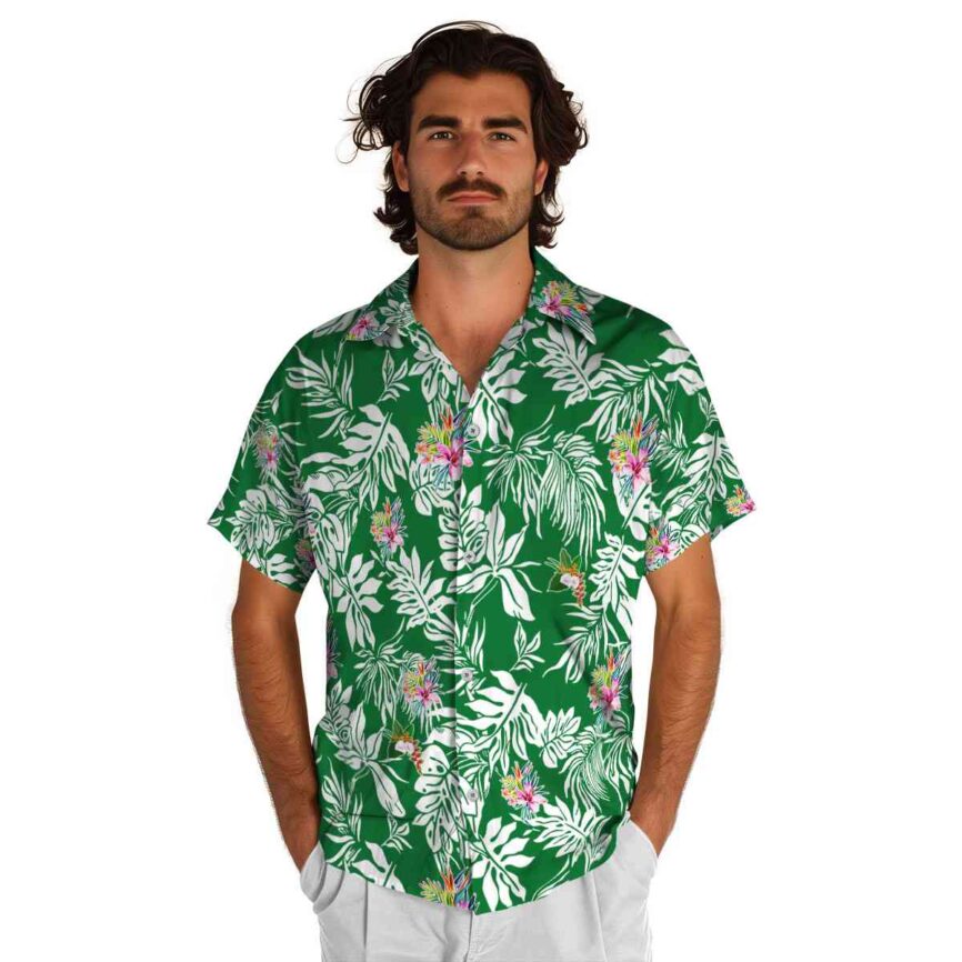 Hawaiian Flower Shirt Bold Foliage Hawaiian Shirt New Arrival