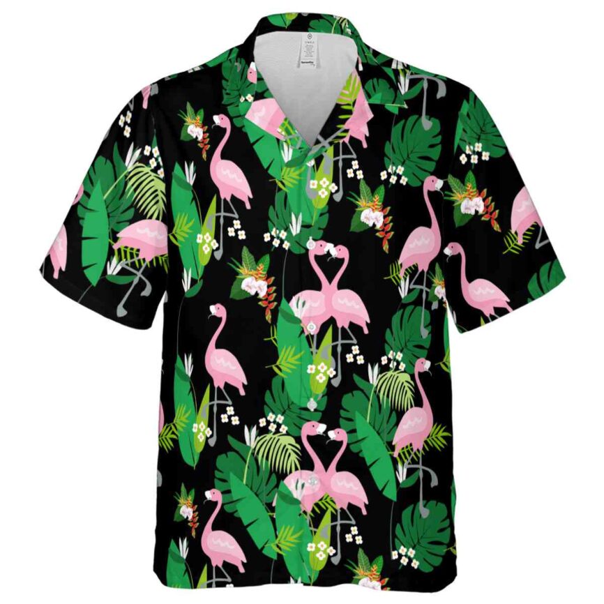 Hawaiian Flower Shirt Flamingo Leaf Hawaiian Shirt Fashion forward