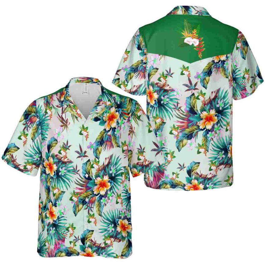 Hawaiian Flower Shirt Floral Burst Hawaiian Shirt Premium grade
