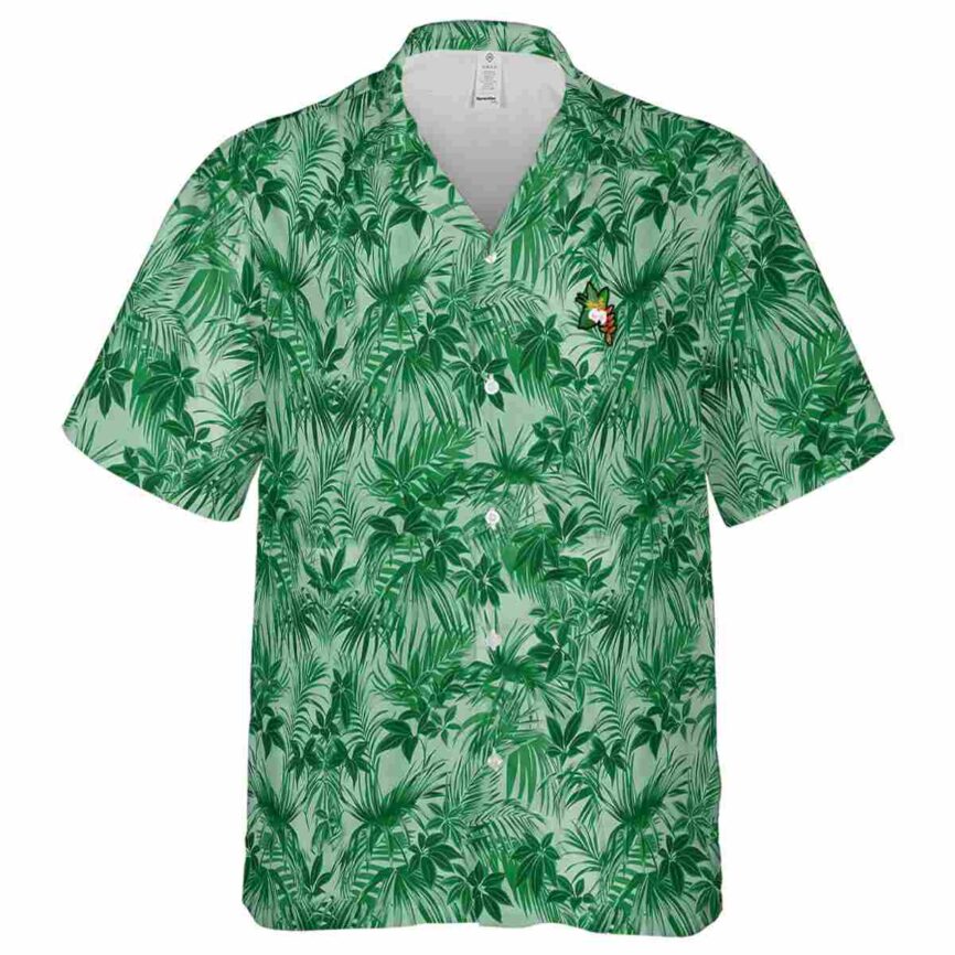 Hawaiian Flower Shirt Foliage Print Hawaiian Shirt Fashion forward