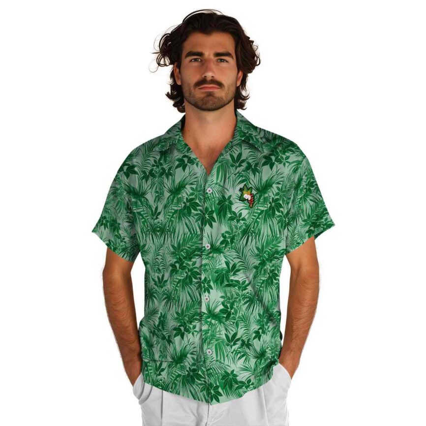 Hawaiian Flower Shirt Foliage Print Hawaiian Shirt New Arrival