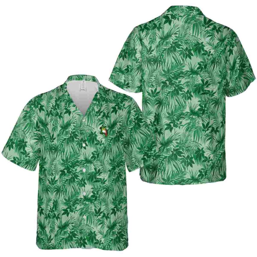 Hawaiian Flower Shirt Foliage Print Hawaiian Shirt Premium grade