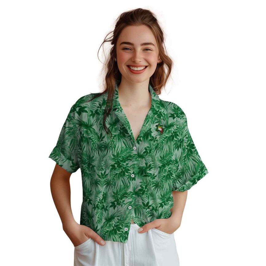 Hawaiian Flower Shirt Foliage Print Hawaiian Shirt Top rated