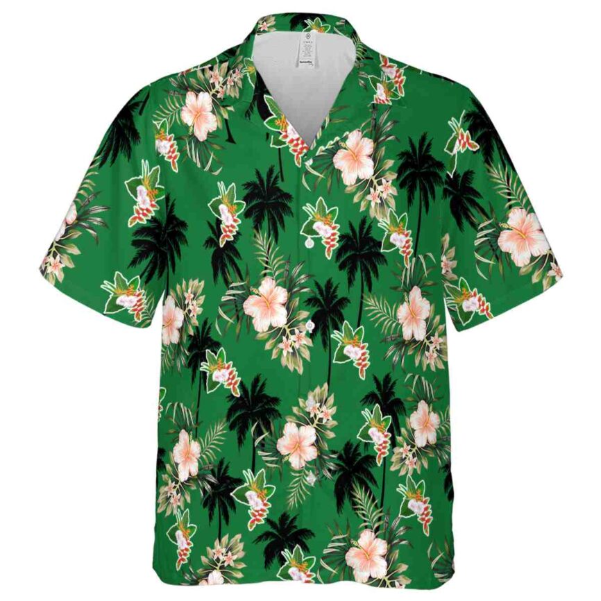 Hawaiian Flower Shirt Hibiscus Palm Hawaiian Shirt Fashion forward