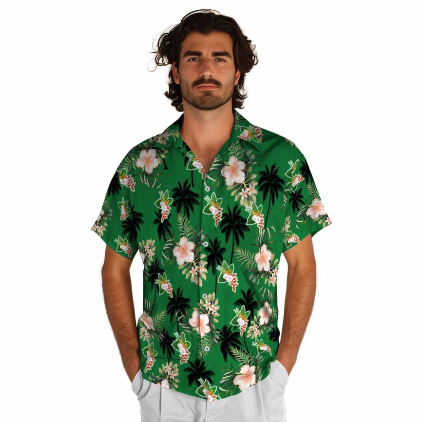 Hawaiian Flower Shirt Hibiscus Palm Hawaiian Shirt New Arrival
