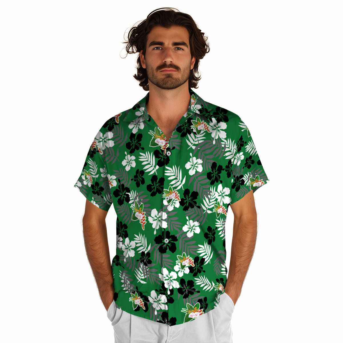Hawaiian Flower Shirt Leafy Hibiscus Hawaiian Shirt New Arrival Hawaiian Flower Shirt Leafy Hibiscus Hawaiian Shirt New Arrival