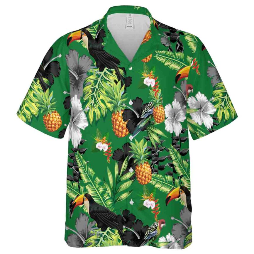 Hawaiian Flower Shirt Leafy Toucan Hawaiian Shirt Fashion forward