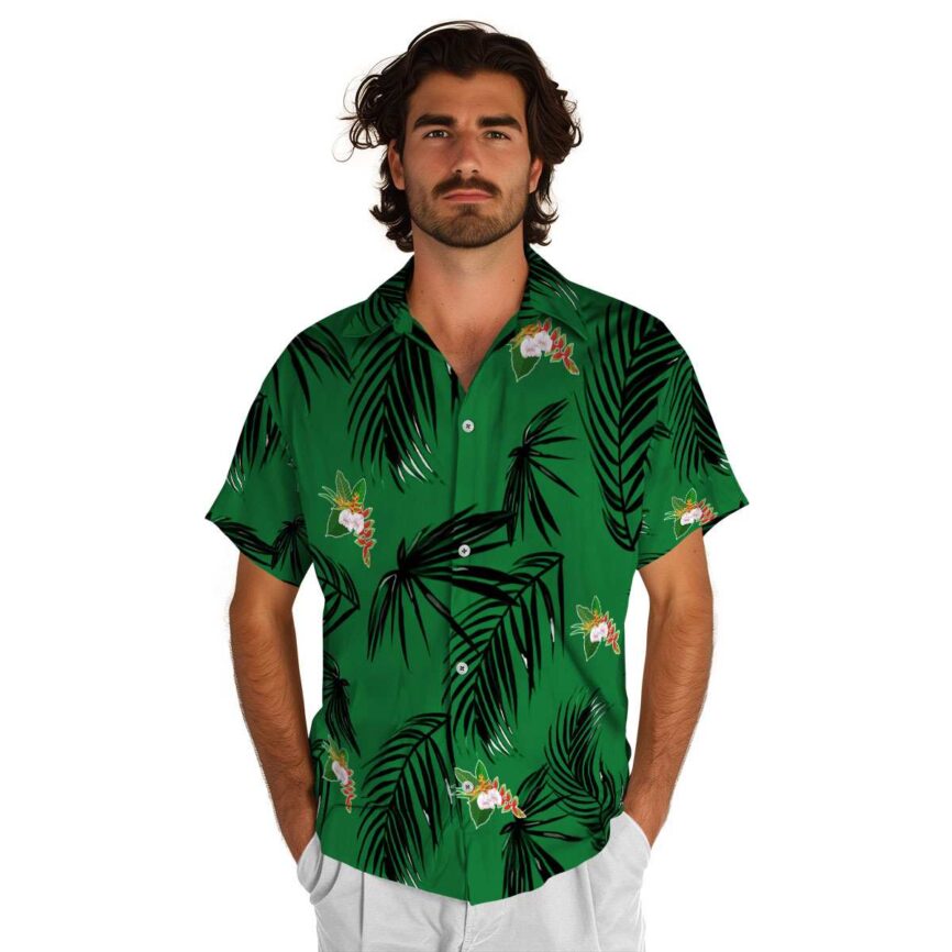 Hawaiian Flower Shirt Monochrome Palm Hawaiian Shirt New Arrival