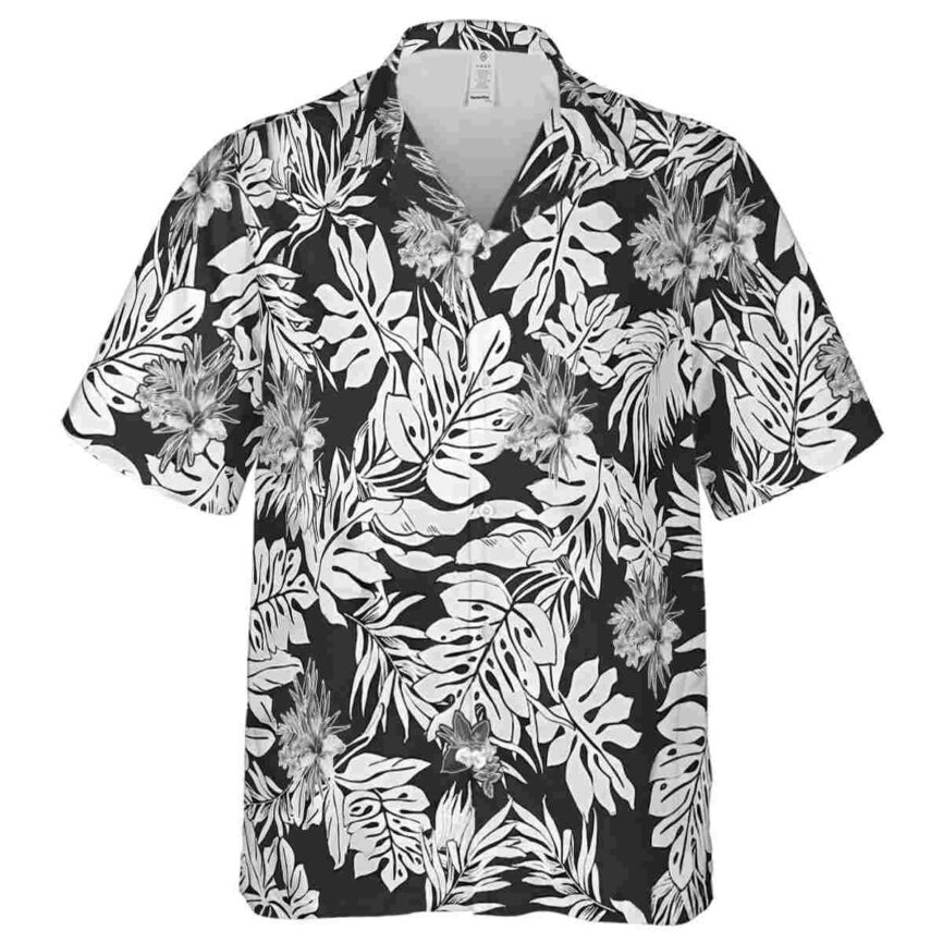 Hawaiian Flower Shirt Monstera Foliage Hawaiian Shirt Fashion forward