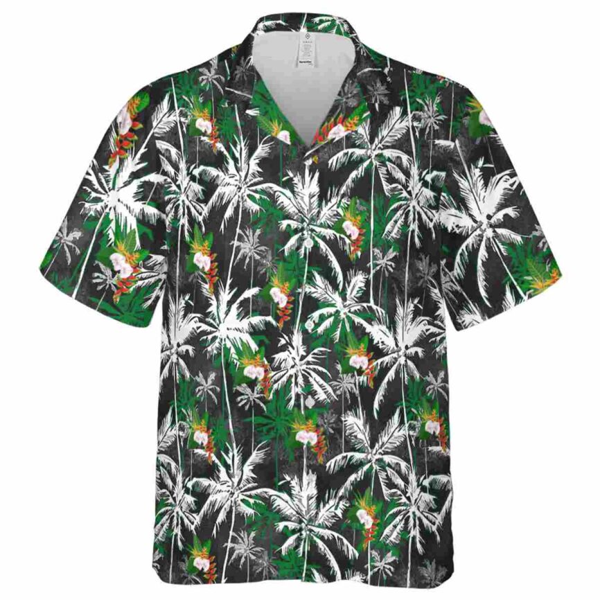 Hawaiian Flower Shirt Palm Themed Hawaiian Shirt Fashion forward