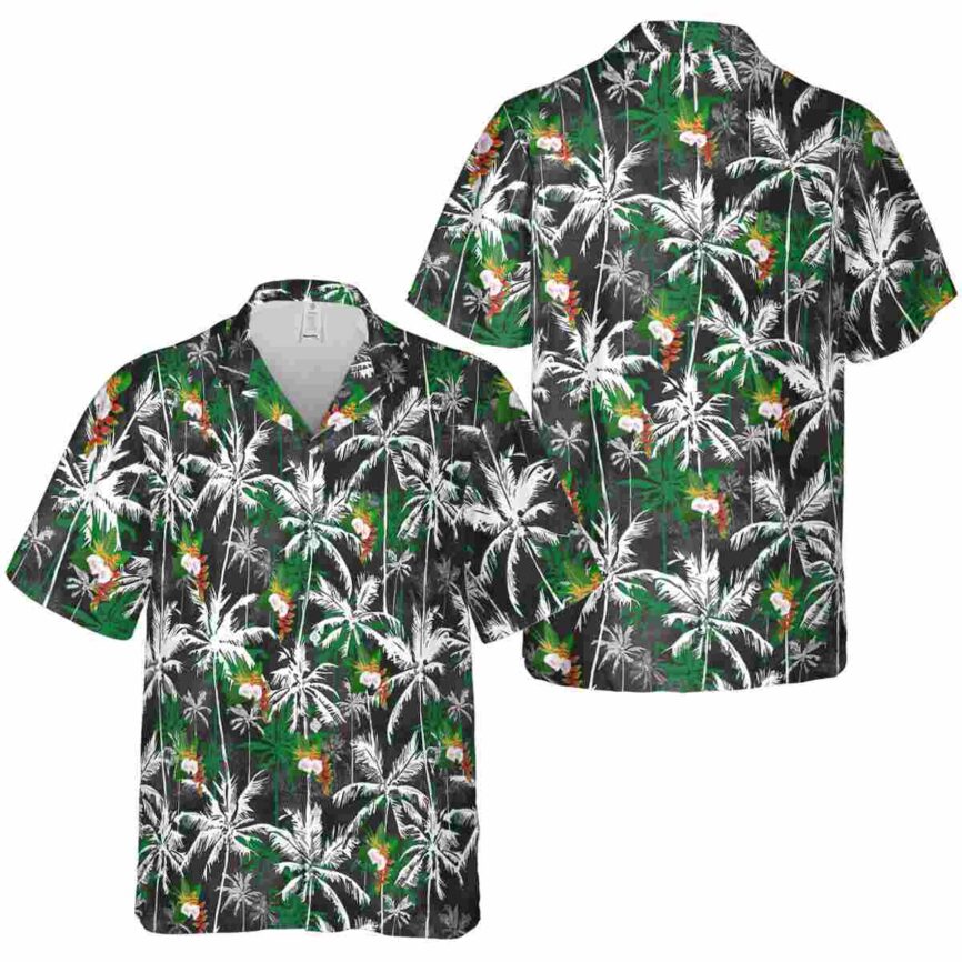 Hawaiian Flower Shirt Palm Themed Hawaiian Shirt Premium grade