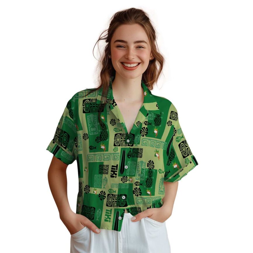 Hawaiian Flower Shirt Tiki Motifs Hawaiian Shirt Top rated