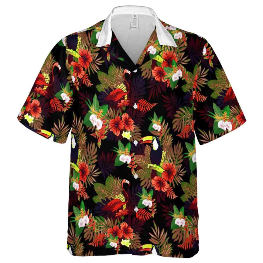 Hawaiian Flower Shirt Tropical Bird Hawaiian Shirt Fashion forward
