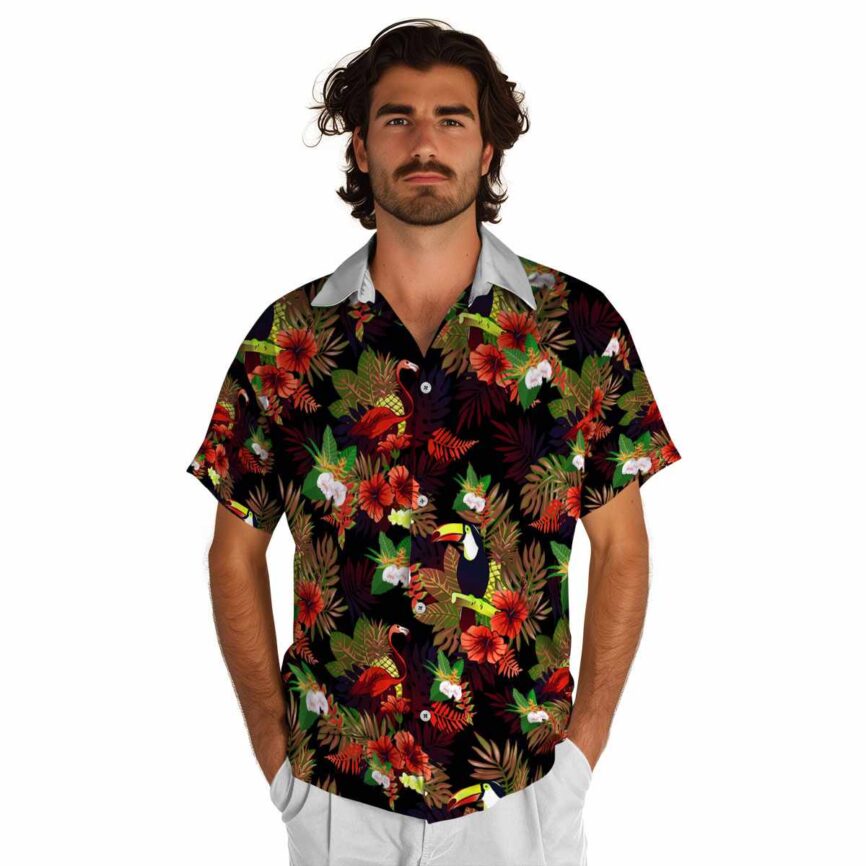 Hawaiian Flower Shirt Tropical Bird Hawaiian Shirt New Arrival