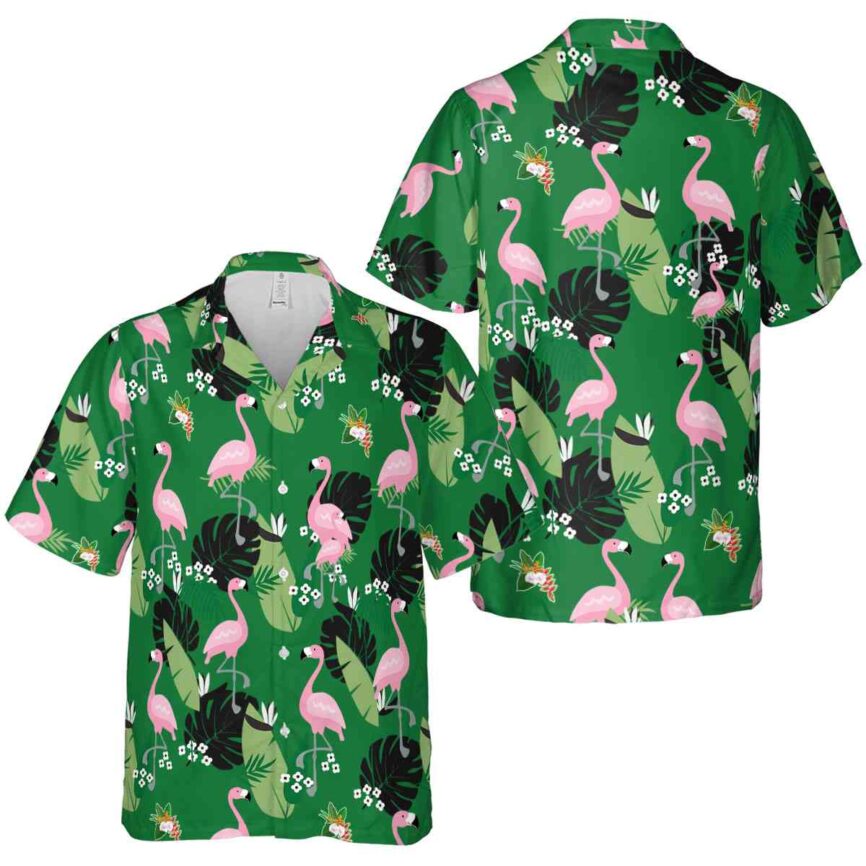 Hawaiian Flower Shirt Tropical Flamingo Hawaiian Shirt Premium grade