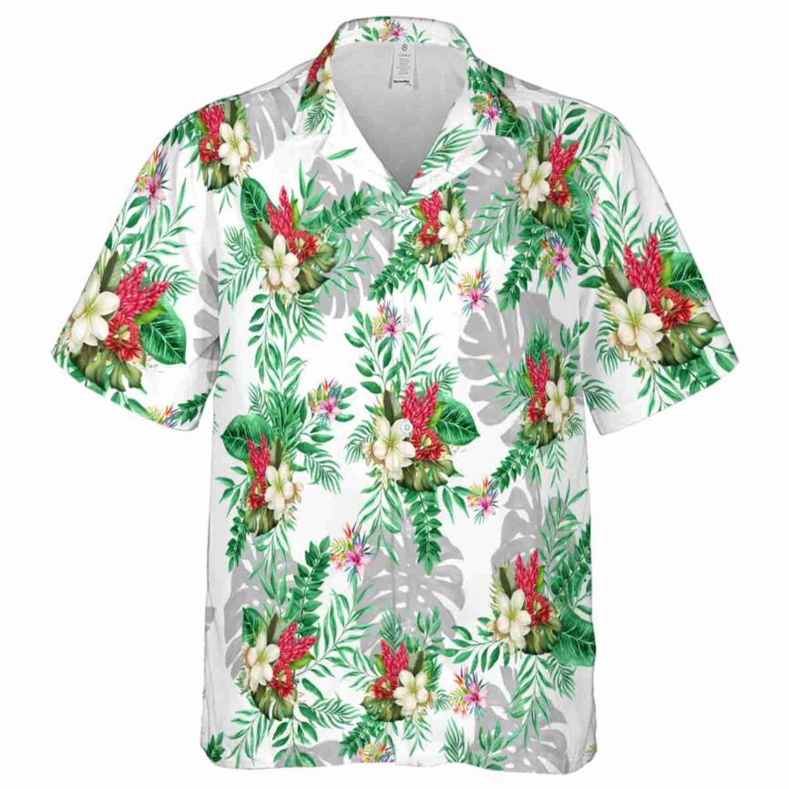 Hawaiian Flower Shirt Tropical Fronds Hawaiian Shirt Fashion forward