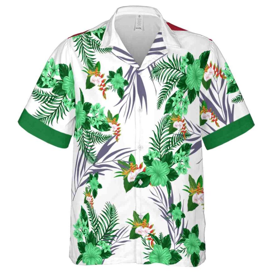 Hawaiian Flower Shirt US Flag Floral Hawaiian Shirt Fashion forward