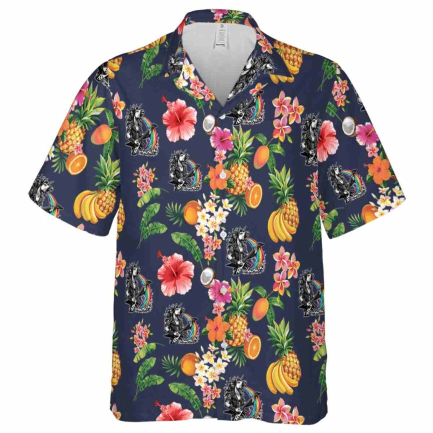 Heavy Metal Fruit Pattern Hawaiian Shirt Fashion forward