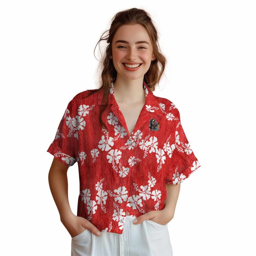 Heavy Metal Hibiscus Blossom Hawaiian Shirt Top rated
