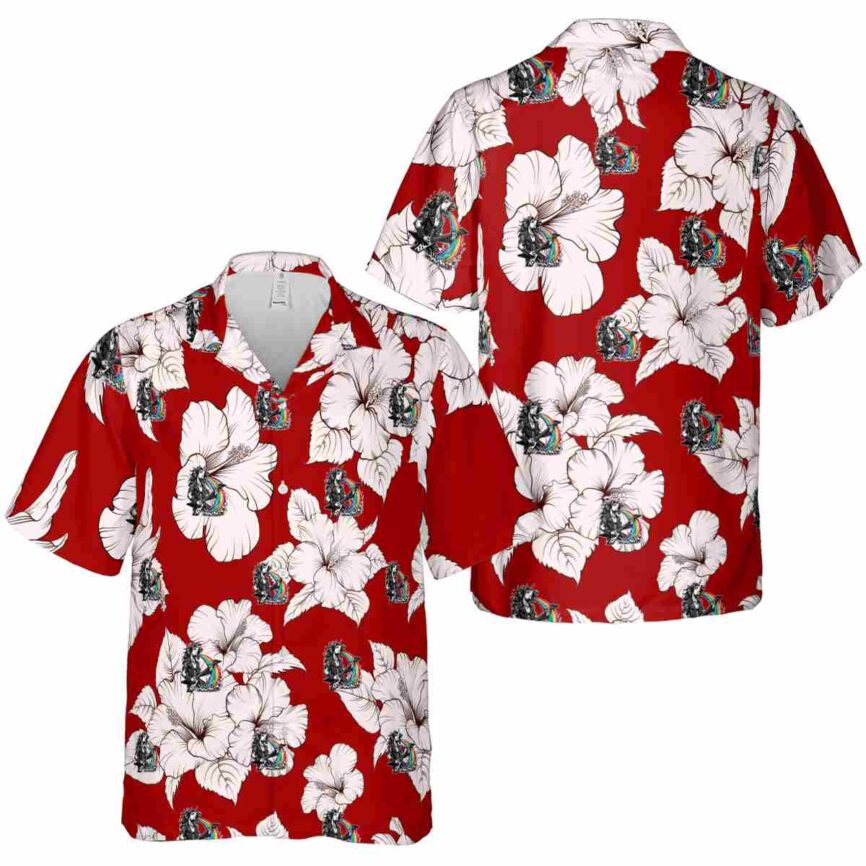 Heavy Metal Hibiscus Flower Hawaiian Shirt Premium grade