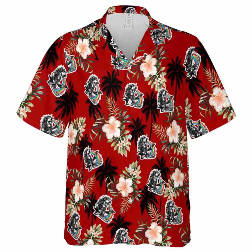 Heavy Metal Hibiscus Palm Hawaiian Shirt Fashion forward