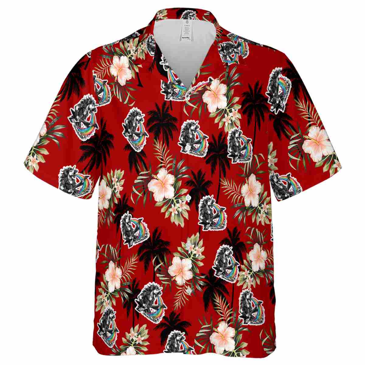 Heavy Metal Hibiscus Palm Hawaiian Shirt Fashion forward Heavy Metal Hibiscus Palm Hawaiian Shirt Fashion forward