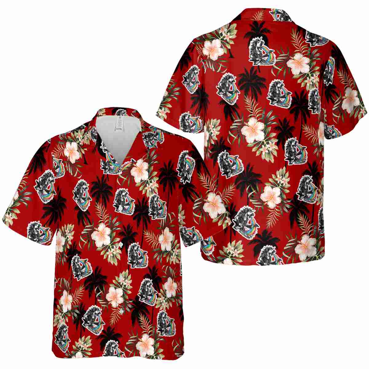 Heavy Metal Hibiscus Palm Hawaiian Shirt Premium grade Heavy Metal Hibiscus Palm Hawaiian Shirt Premium grade