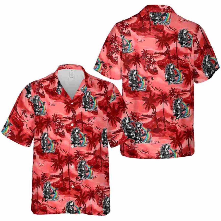 Heavy Metal Island Beach Hawaiian Shirt Premium grade