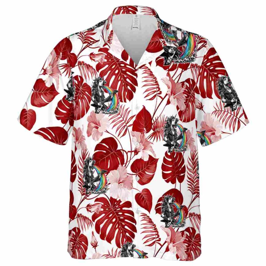 Heavy Metal Leaf Pattern Hawaiian Shirt Fashion forward