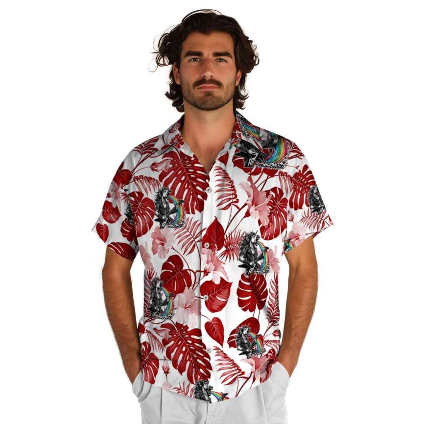 Heavy Metal Leaf Pattern Hawaiian Shirt New Arrival
