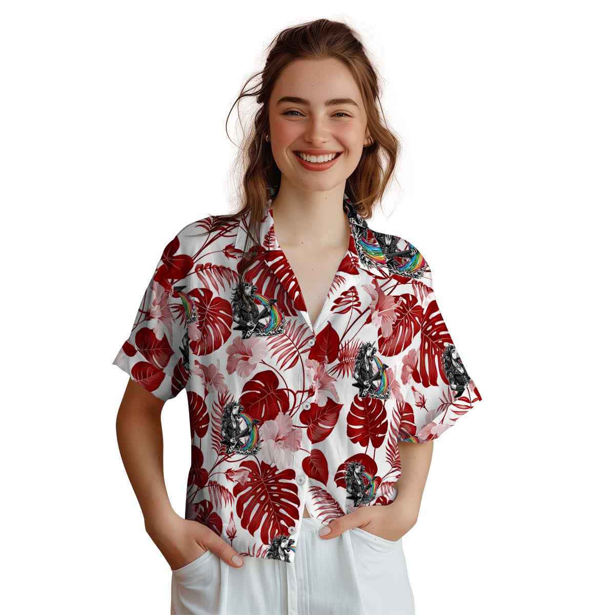 Heavy Metal Leaf Pattern Hawaiian Shirt Top rated Heavy Metal Leaf Pattern Hawaiian Shirt Top rated