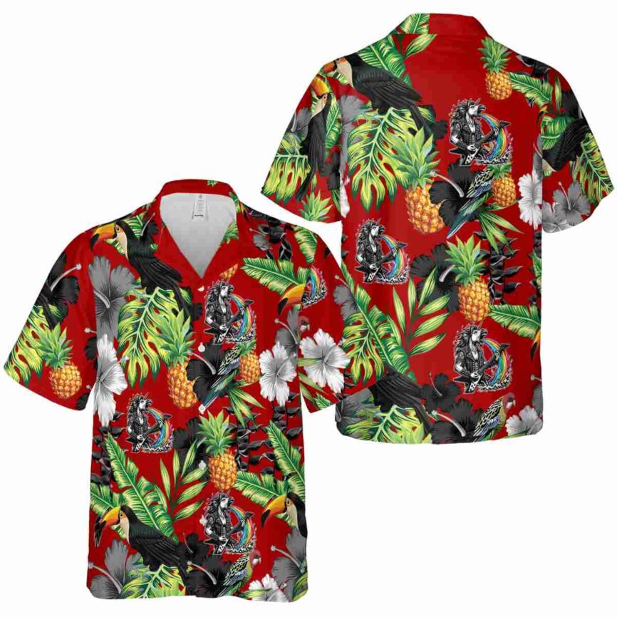 Heavy Metal Leafy Toucan Hawaiian Shirt Premium grade