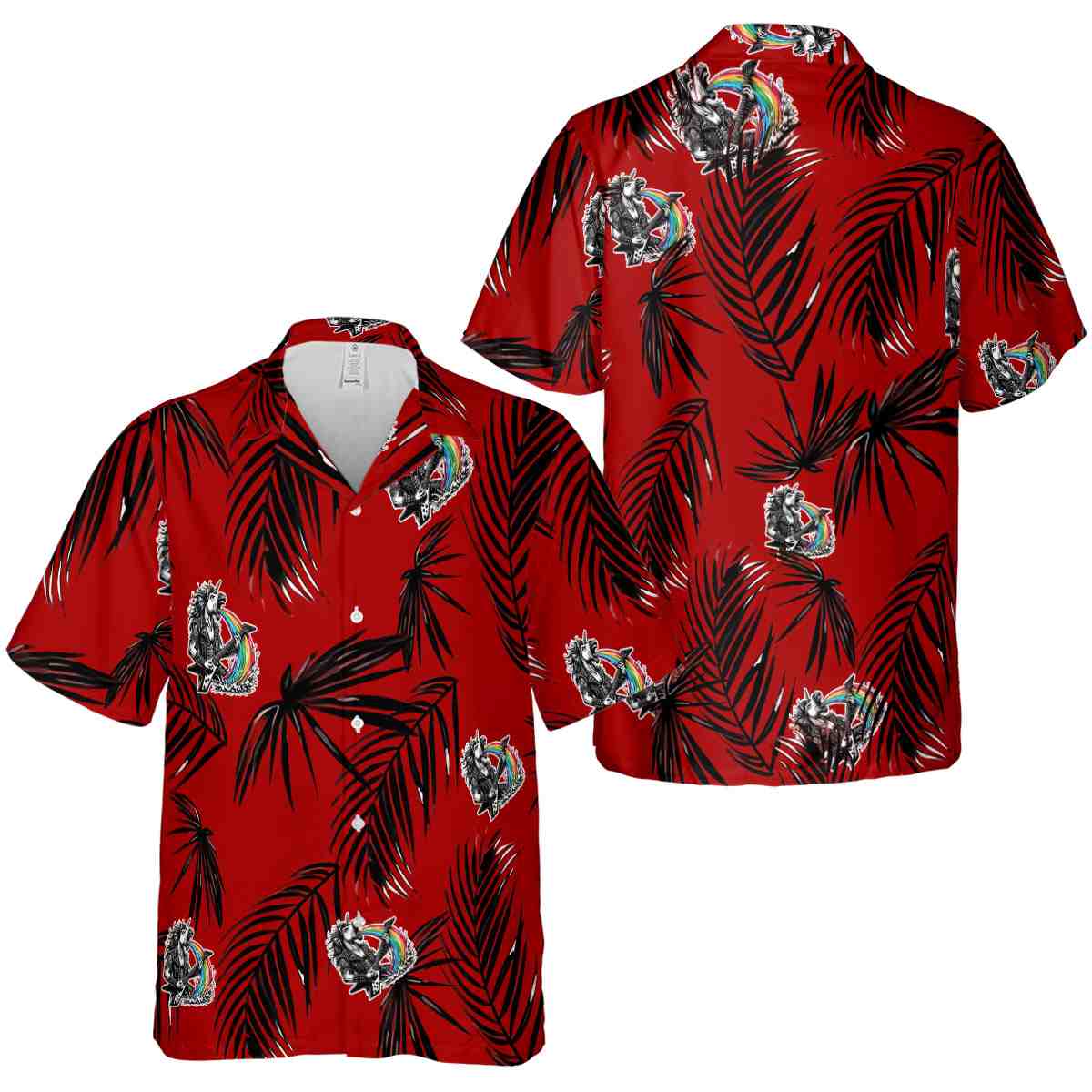 Heavy Metal Monochrome Palm Hawaiian Shirt Premium grade Heavy Metal Monochrome Palm Hawaiian Shirt Premium grade