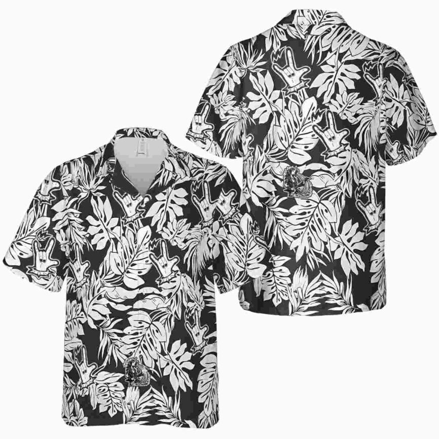 Heavy Metal Monstera Foliage Hawaiian Shirt Premium grade