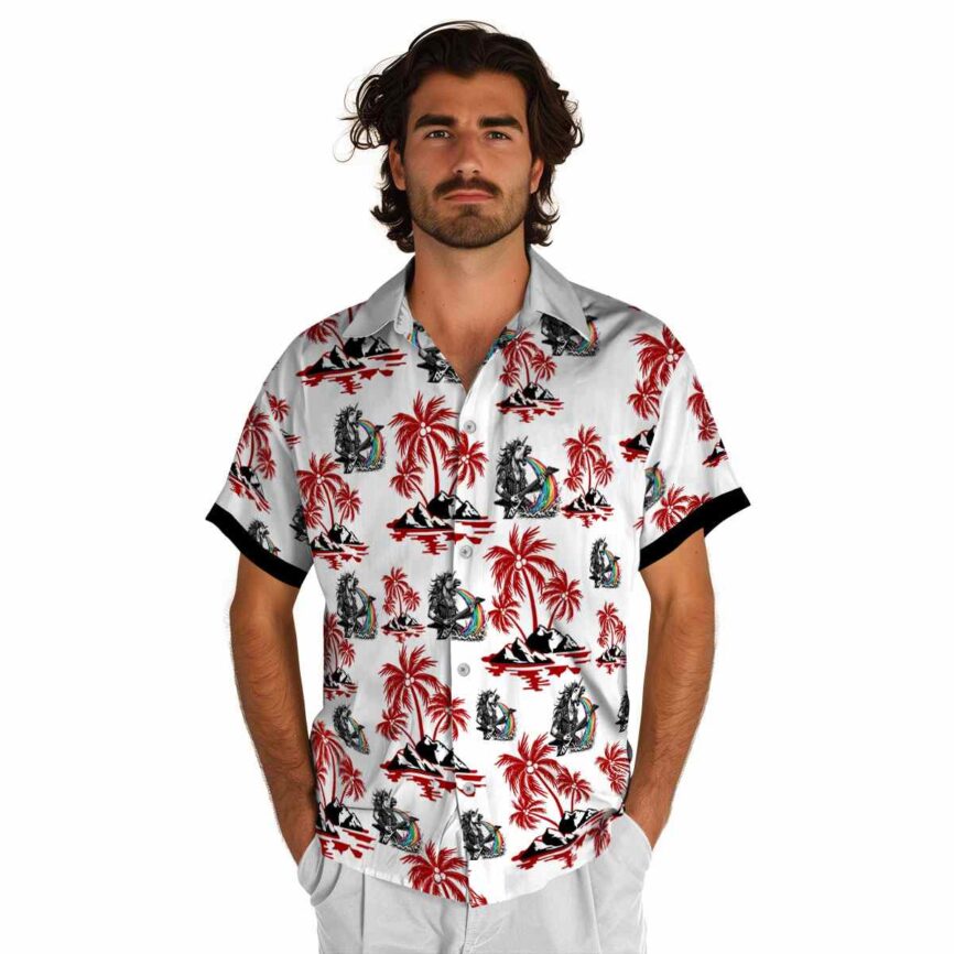 Heavy Metal Palm Island Graphic Hawaiian Shirt New Arrival