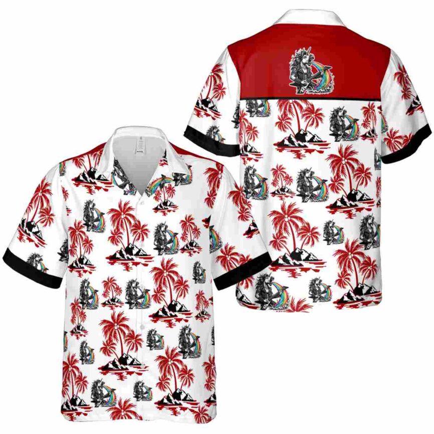 Heavy Metal Palm Island Graphic Hawaiian Shirt Premium grade