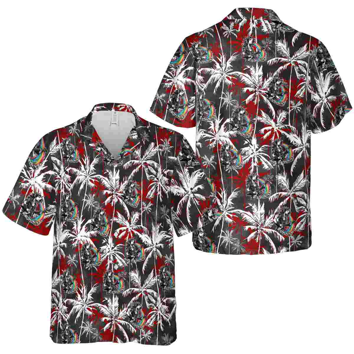 Heavy Metal Palm Themed Hawaiian Shirt Premium grade Heavy Metal Palm Themed Hawaiian Shirt Premium grade