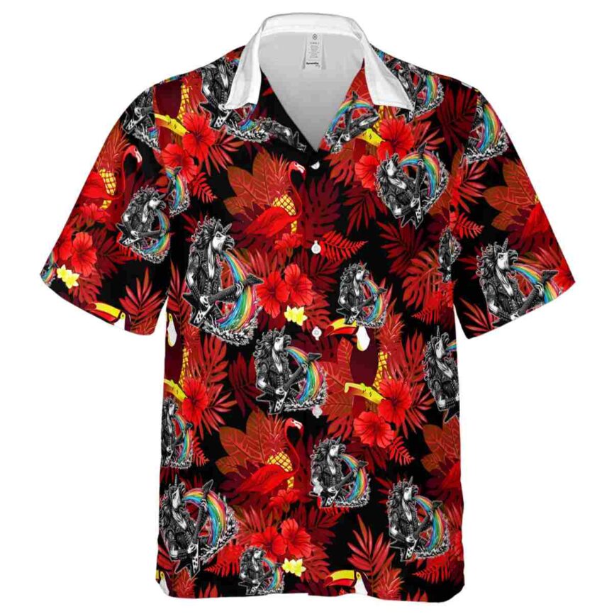 Heavy Metal Tropical Bird Hawaiian Shirt Fashion forward