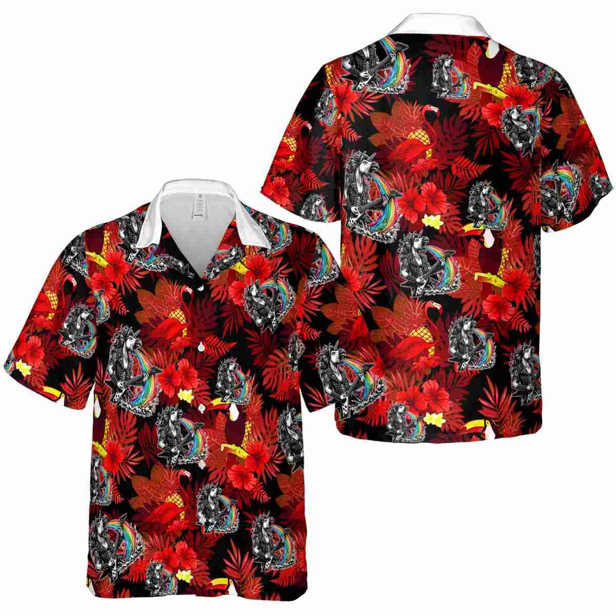 Heavy Metal Tropical Bird Hawaiian Shirt Premium grade Heavy Metal Tropical Bird Hawaiian Shirt Premium grade