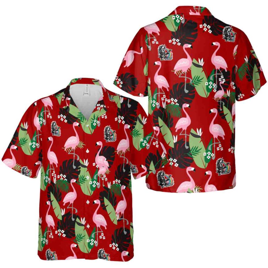 Heavy Metal Tropical Flamingo Hawaiian Shirt Premium grade