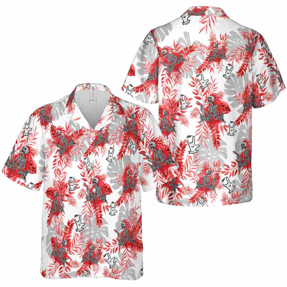 Heavy Metal Tropical Fronds Hawaiian Shirt Premium grade Heavy Metal Tropical Fronds Hawaiian Shirt Premium grade