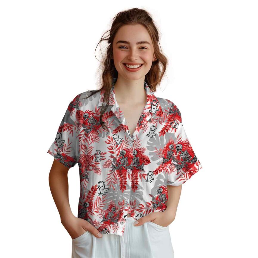 Heavy Metal Tropical Fronds Hawaiian Shirt Top rated