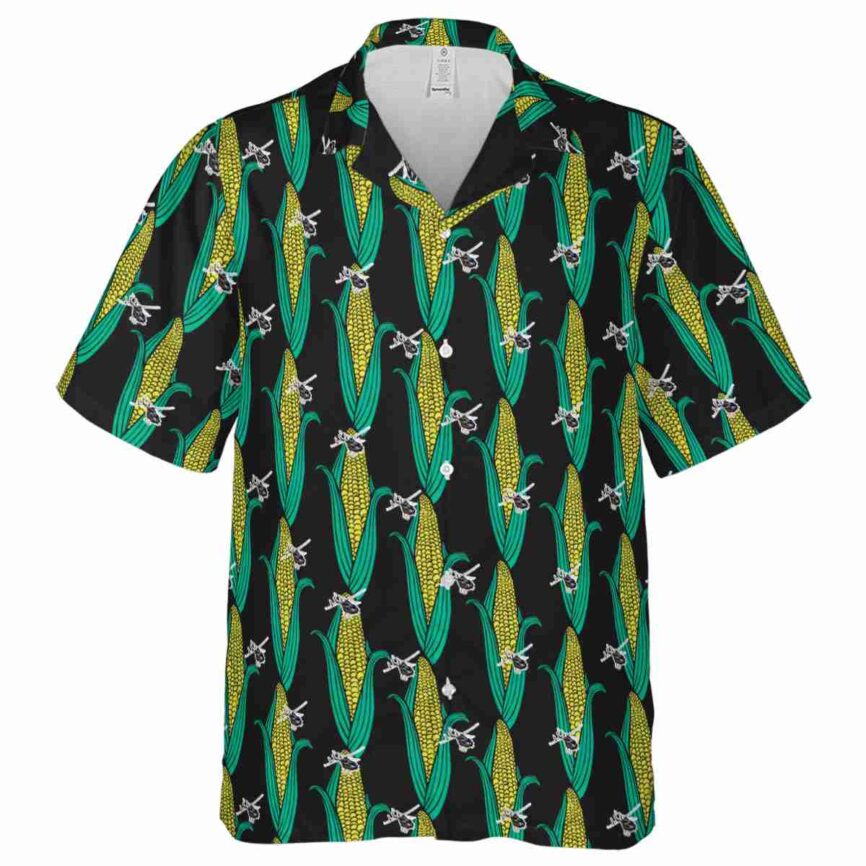 Helicopter Corn Element Hawaiian Shirt Fashion forward