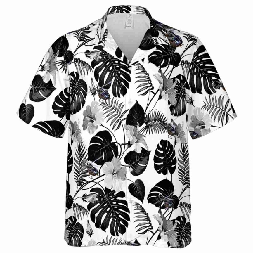Helicopter Leaf Pattern Hawaiian Shirt Fashion forward